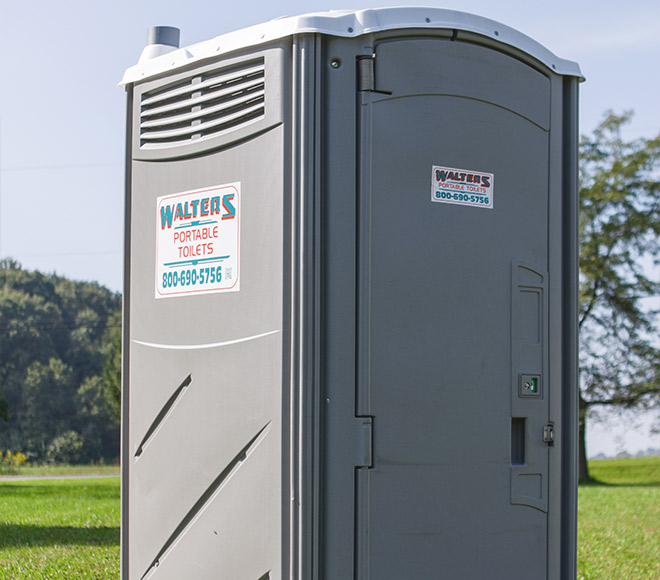 Deluxe portable toilet.